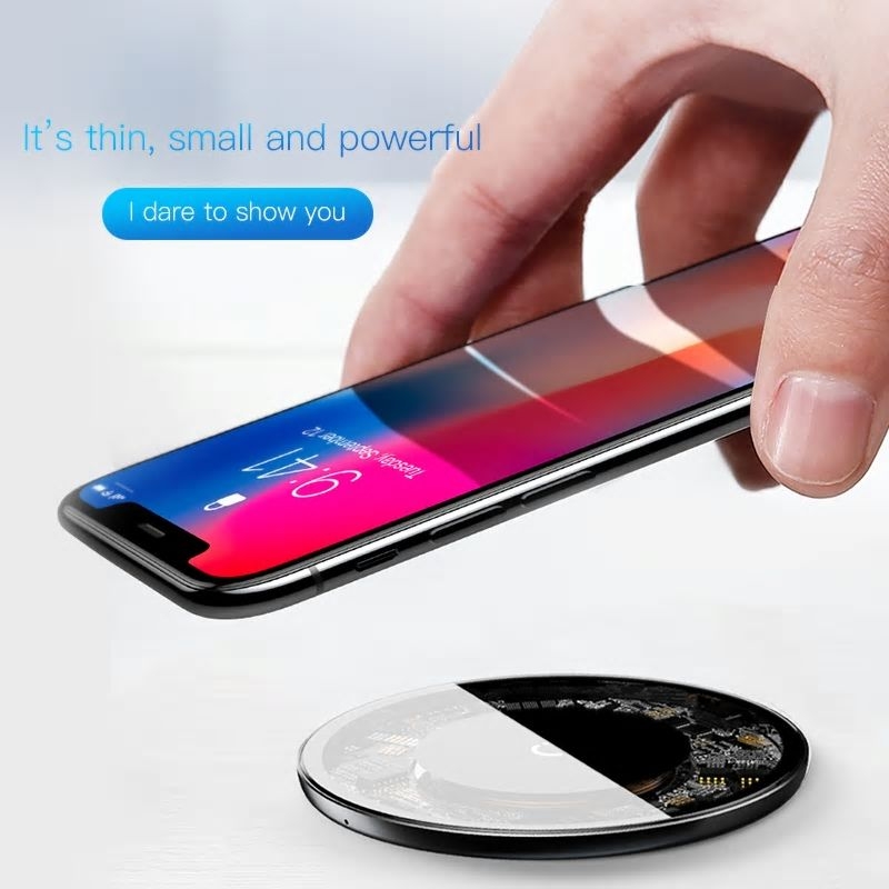 Dagaanbieding - Quick Charge transparante oplader voor je iPhone X en 8 en 8 Plus, Samsung S9, S9+, S8 en S8+ dagelijkse koopjes